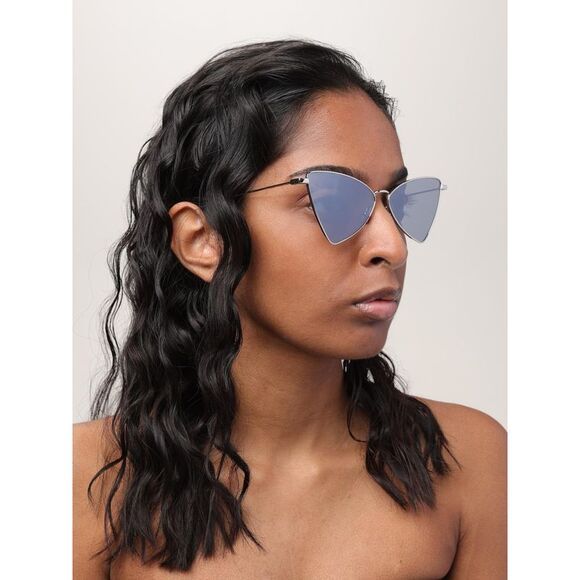 Saint Laurent Sunglasses Woman Silver - Picture 2 of 4